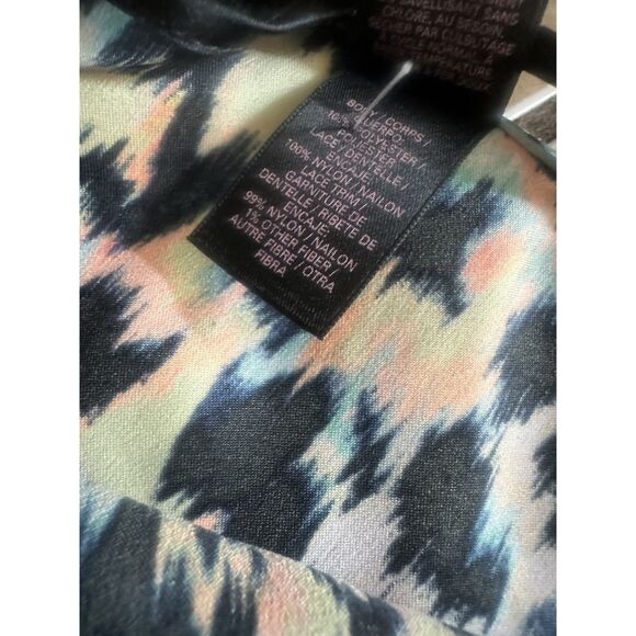 Victoria Secret S Satin Printed Cami Top Slip Gown - Picture 4 of 5